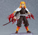 Max Factory Figma Demon Slayer: Kimetsu No Yaiba - Kyojuro Rengoku, Action Figure 15 Cm, Con Parti Del Viso E Effetti Fiamma - 3