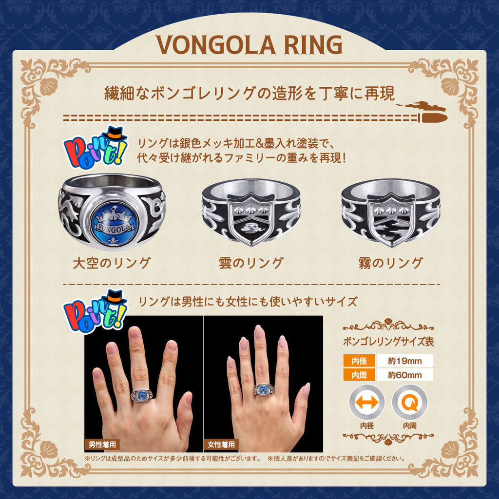 REBORN! Special Memorize Vongola Box & Ring Set